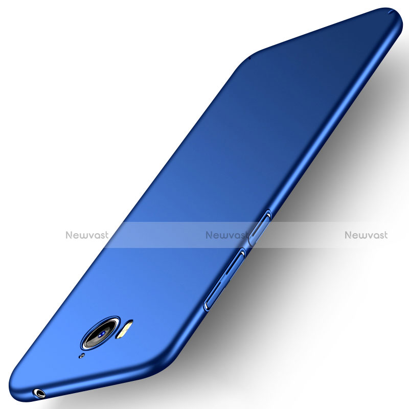 Hard Rigid Plastic Matte Finish Snap On Case for Huawei Honor Play 6 Blue