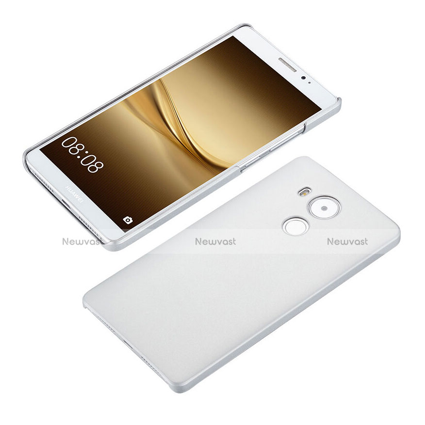 Hard Rigid Plastic Matte Finish Snap On Case for Huawei Mate 8 White