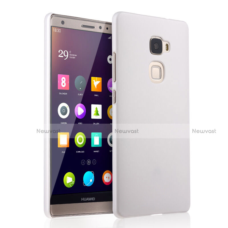 Hard Rigid Plastic Matte Finish Snap On Case for Huawei Mate S White