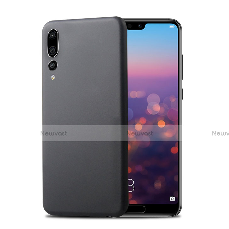 Hard Rigid Plastic Matte Finish Snap On Case for Huawei P20 Pro Black