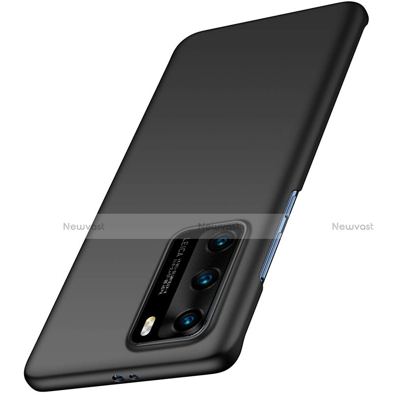 Hard Rigid Plastic Matte Finish Snap On Case for Huawei P40 Black