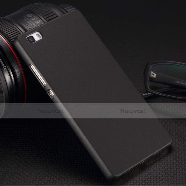 Hard Rigid Plastic Matte Finish Snap On Case for Huawei P8 Lite Black