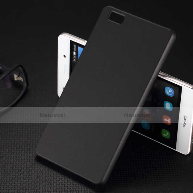 Hard Rigid Plastic Matte Finish Snap On Case for Huawei P8 Lite Black