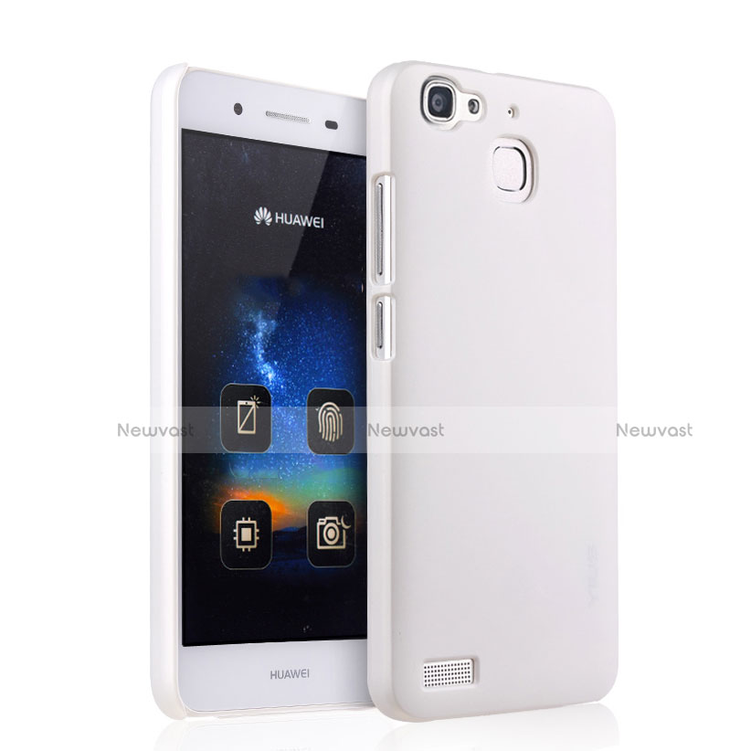 Hard Rigid Plastic Matte Finish Snap On Case for Huawei P8 Lite Smart White