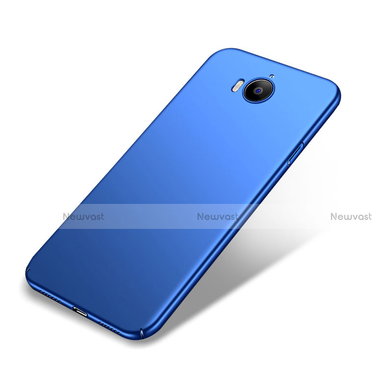 Hard Rigid Plastic Matte Finish Snap On Case for Huawei Y6 (2017) Blue
