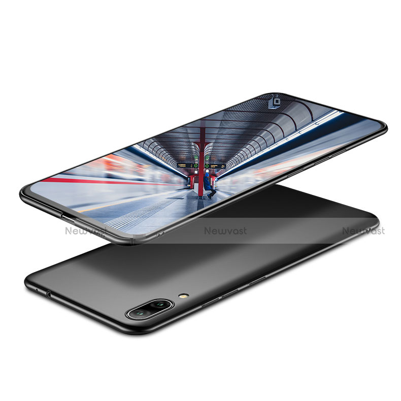 Hard Rigid Plastic Matte Finish Snap On Case for Huawei Y7 (2019) Black