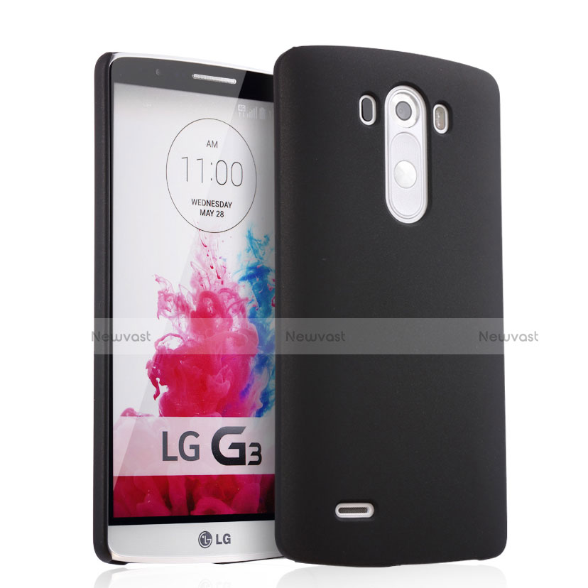 Hard Rigid Plastic Matte Finish Snap On Case for LG G3 Black