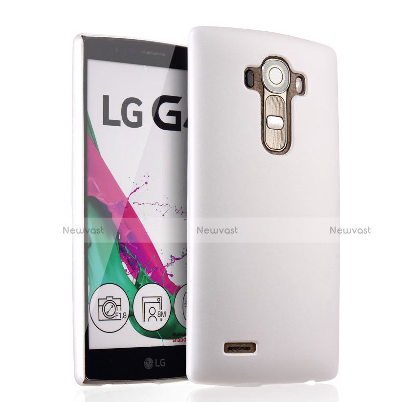 Hard Rigid Plastic Matte Finish Snap On Case for LG G4 White