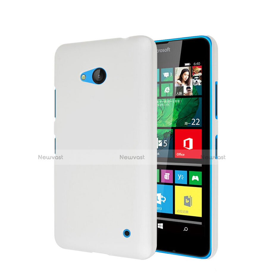 Hard Rigid Plastic Matte Finish Snap On Case for Microsoft Lumia 640 White