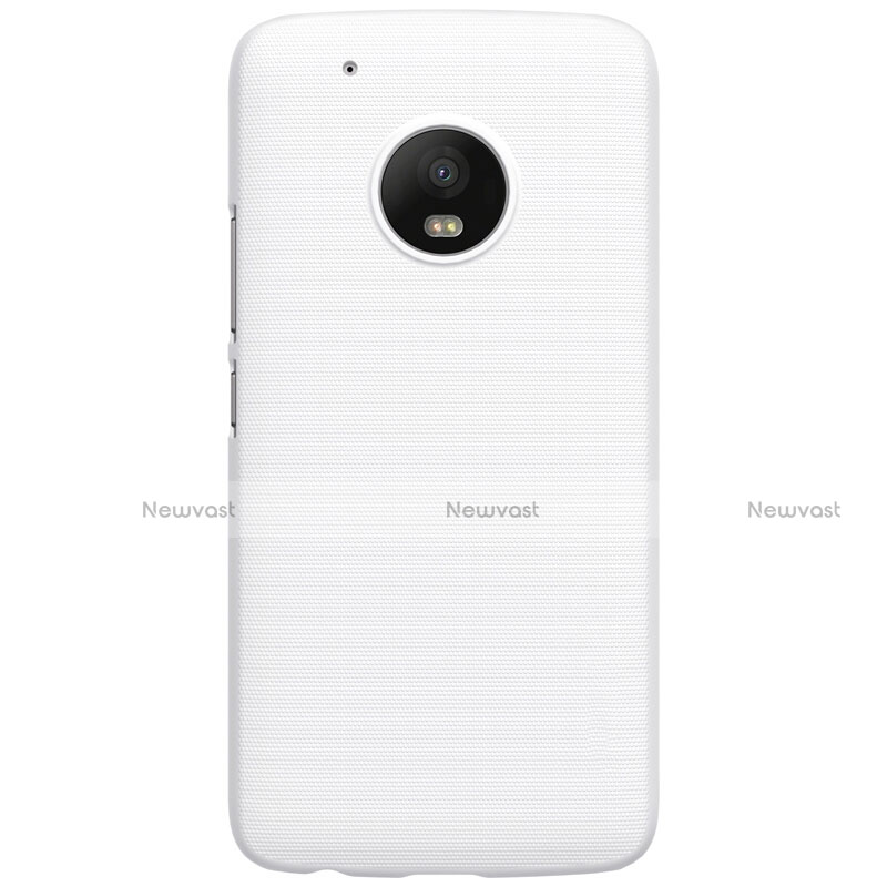 Hard Rigid Plastic Matte Finish Snap On Case for Motorola Moto G5 Plus White