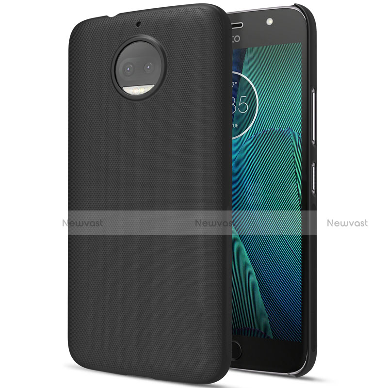 Hard Rigid Plastic Matte Finish Snap On Case for Motorola Moto G5S Plus Black