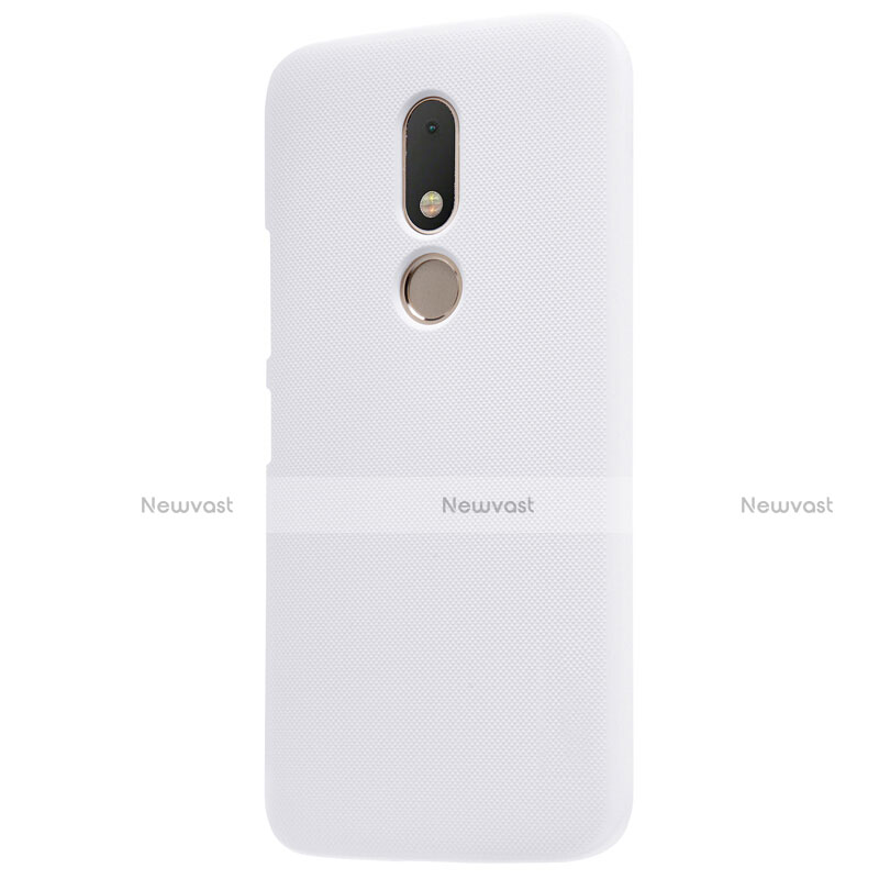 Hard Rigid Plastic Matte Finish Snap On Case for Motorola Moto M XT1662 White