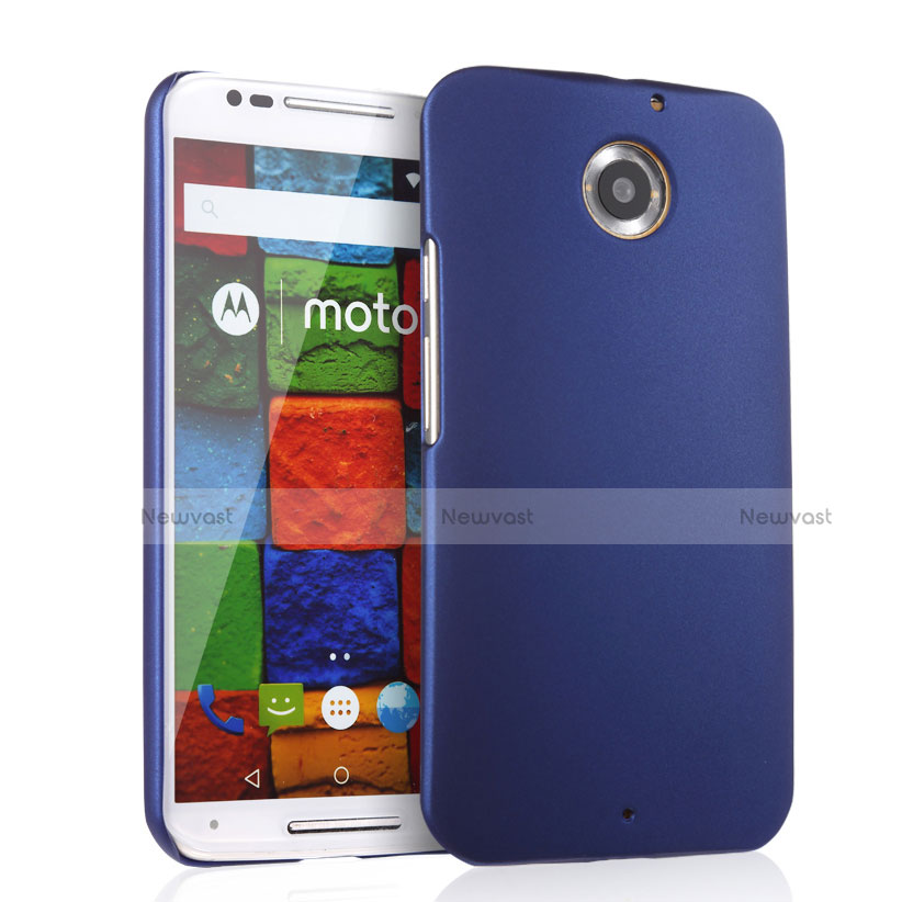 Hard Rigid Plastic Matte Finish Snap On Case for Motorola Moto X (2nd Gen) Blue