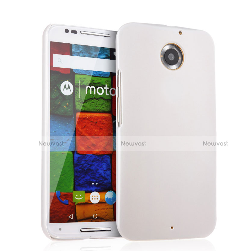 Hard Rigid Plastic Matte Finish Snap On Case for Motorola Moto X (2nd Gen) White