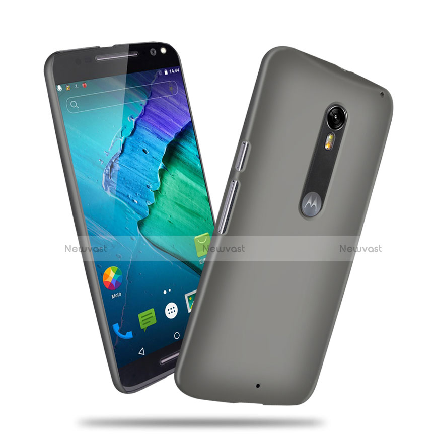 Hard Rigid Plastic Matte Finish Snap On Case for Motorola Moto X Style Gray