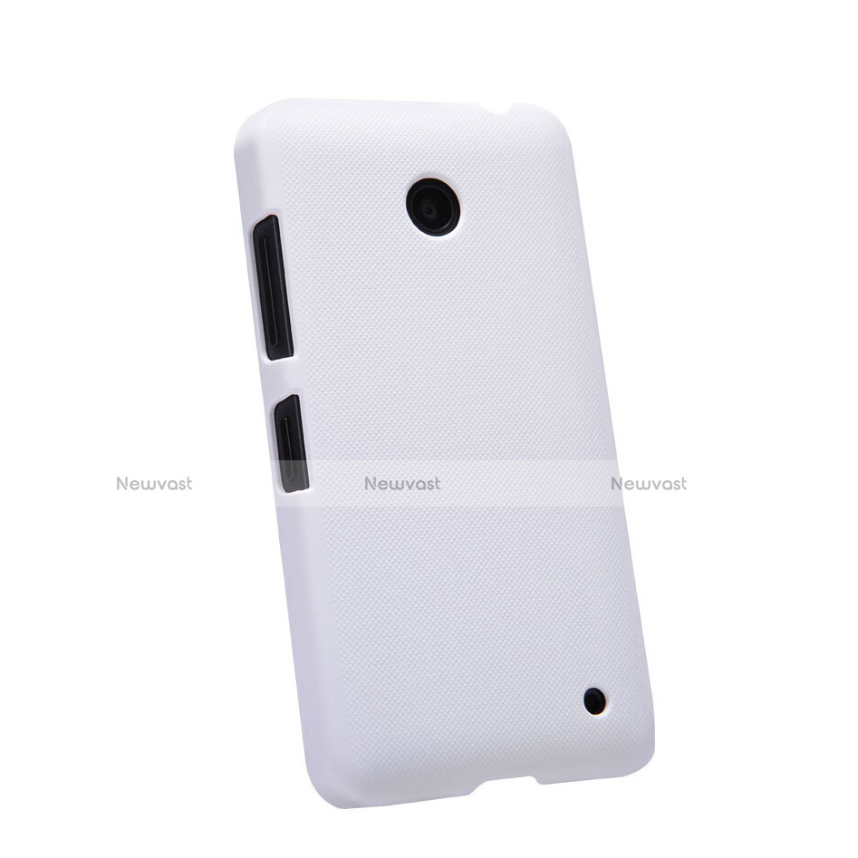 Hard Rigid Plastic Matte Finish Snap On Case for Nokia Lumia 630 White