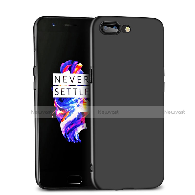 Hard Rigid Plastic Matte Finish Snap On Case for OnePlus 5 Black