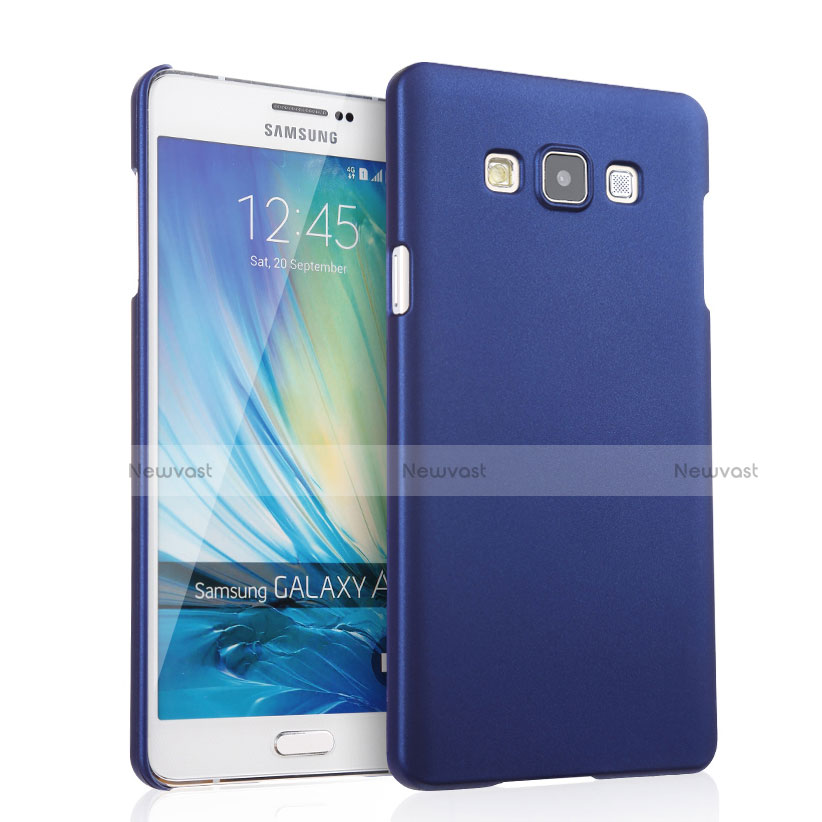 Hard Rigid Plastic Matte Finish Snap On Case for Samsung Galaxy A7 SM-A700 Blue