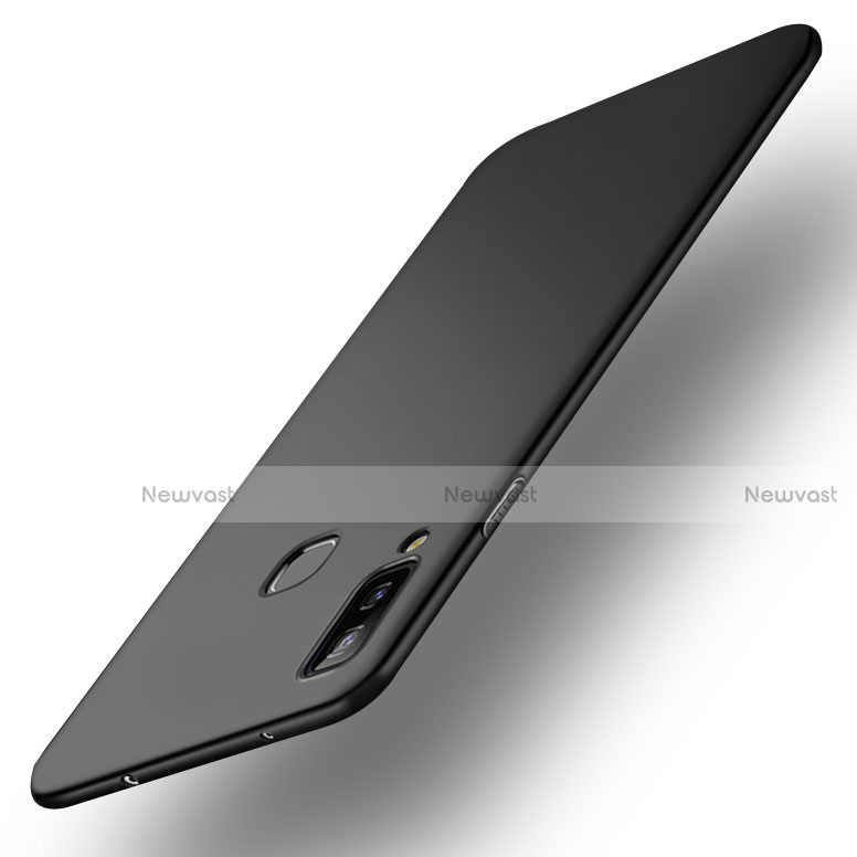 Hard Rigid Plastic Matte Finish Snap On Case for Samsung Galaxy A8 Star Black