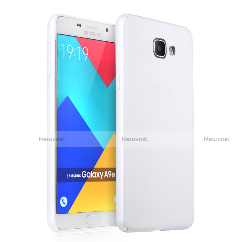Hard Rigid Plastic Matte Finish Snap On Case for Samsung Galaxy A9 Pro (2016) SM-A9100 White