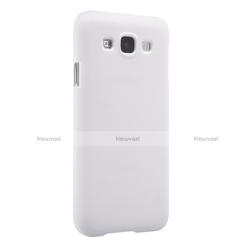 Hard Rigid Plastic Matte Finish Snap On Case for Samsung Galaxy E5 SM-E500F E500H White