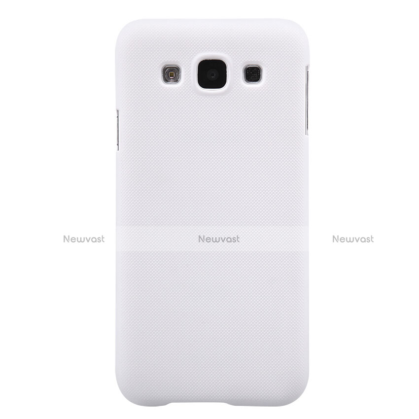 Hard Rigid Plastic Matte Finish Snap On Case for Samsung Galaxy E5 SM-E500F E500H White