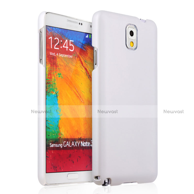 Hard Rigid Plastic Matte Finish Snap On Case for Samsung Galaxy Note 3 N9000 White