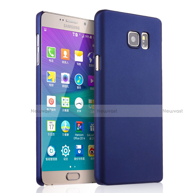 Hard Rigid Plastic Matte Finish Snap On Case for Samsung Galaxy Note 5 N9200 N920 N920F Blue