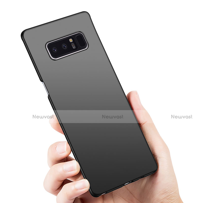 Hard Rigid Plastic Matte Finish Snap On Case for Samsung Galaxy Note 8 Black