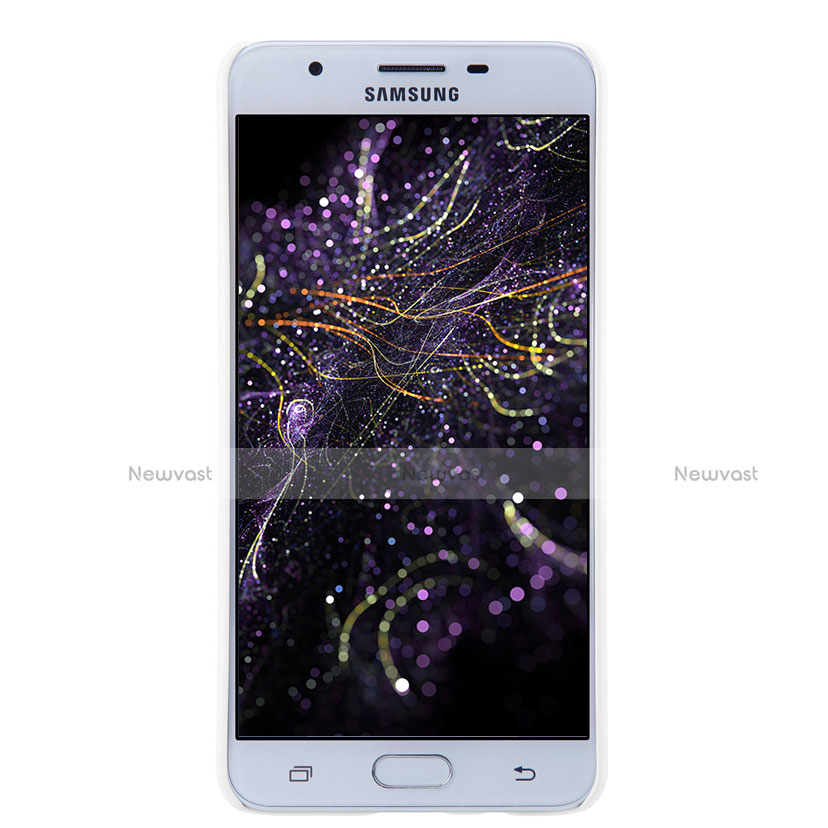 Hard Rigid Plastic Matte Finish Snap On Case for Samsung Galaxy On5 (2016) G570 G570F White