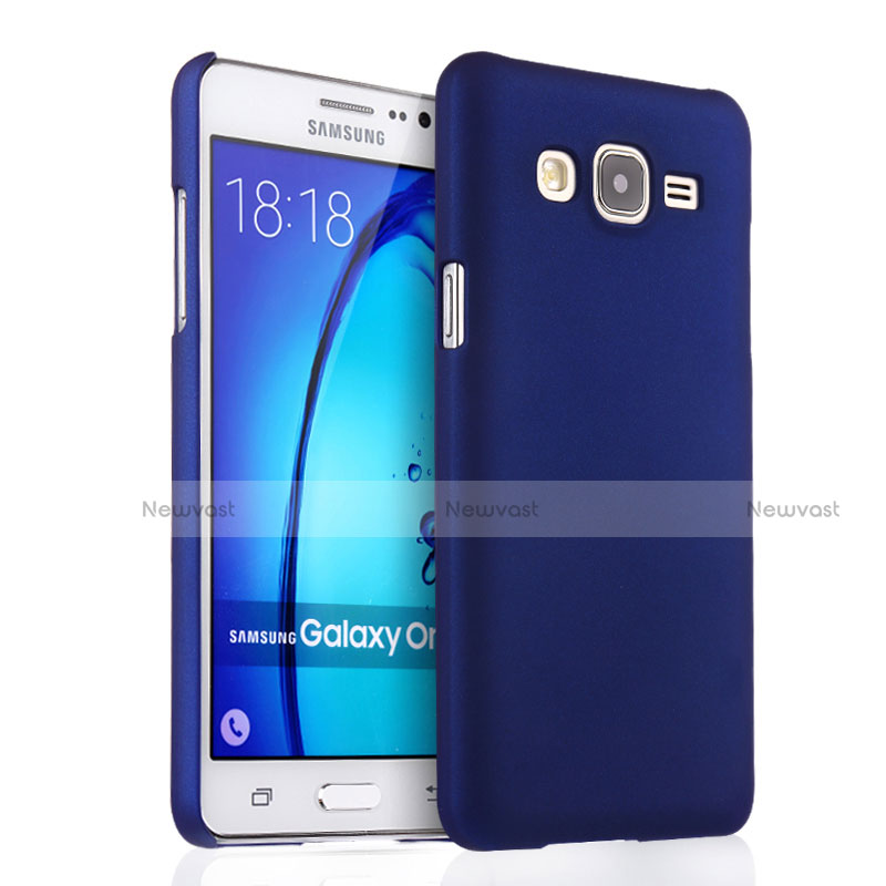 Hard Rigid Plastic Matte Finish Snap On Case for Samsung Galaxy On5 Pro Blue