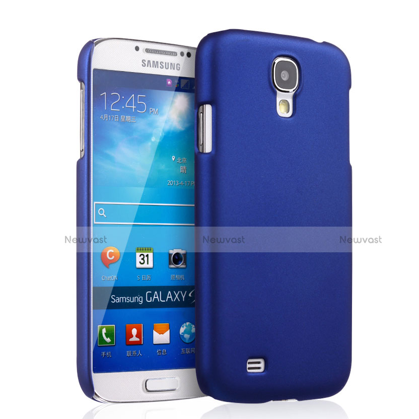 Hard Rigid Plastic Matte Finish Snap On Case for Samsung Galaxy S4 i9500 i9505 Blue