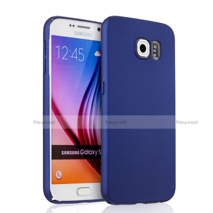 Hard Rigid Plastic Matte Finish Snap On Case for Samsung Galaxy S6 SM-G920 Blue