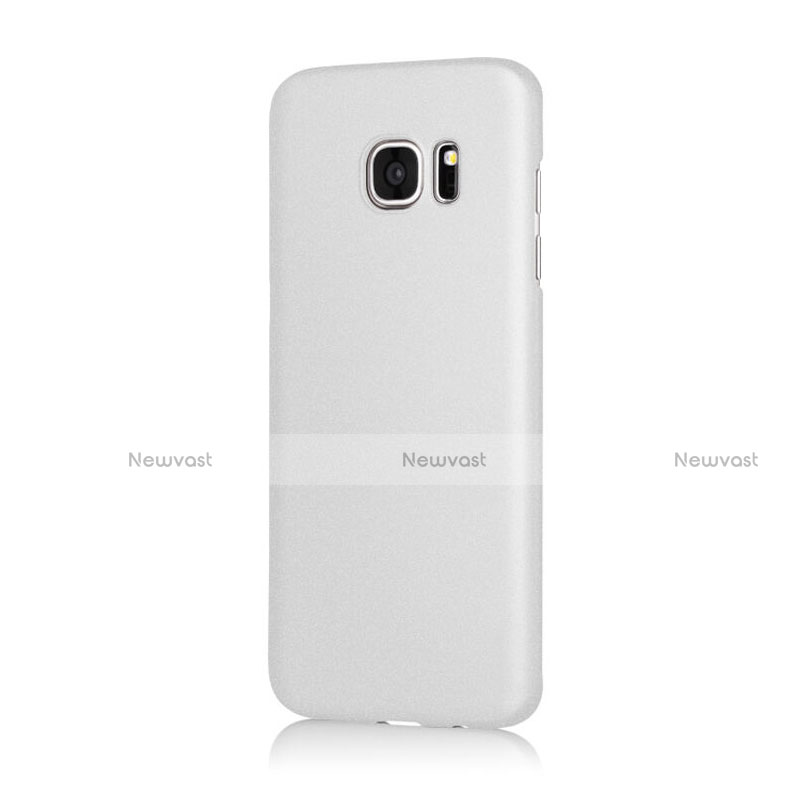 Hard Rigid Plastic Matte Finish Snap On Case for Samsung Galaxy S7 Edge G935F White