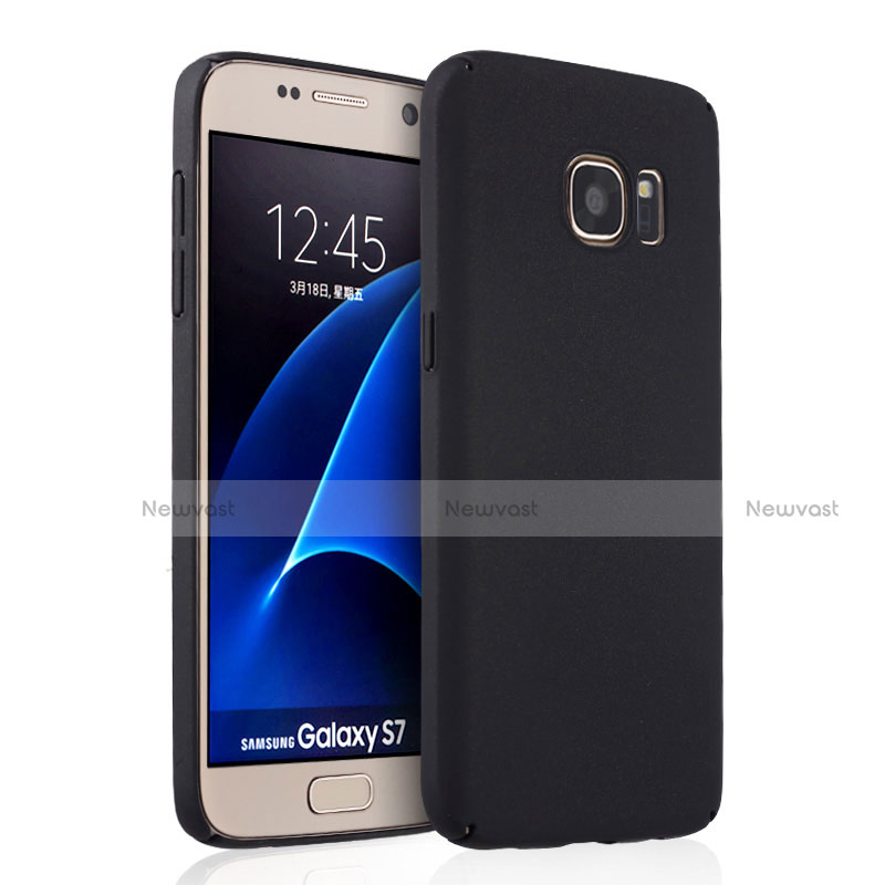 Hard Rigid Plastic Matte Finish Snap On Case for Samsung Galaxy S7 G930F G930FD Black