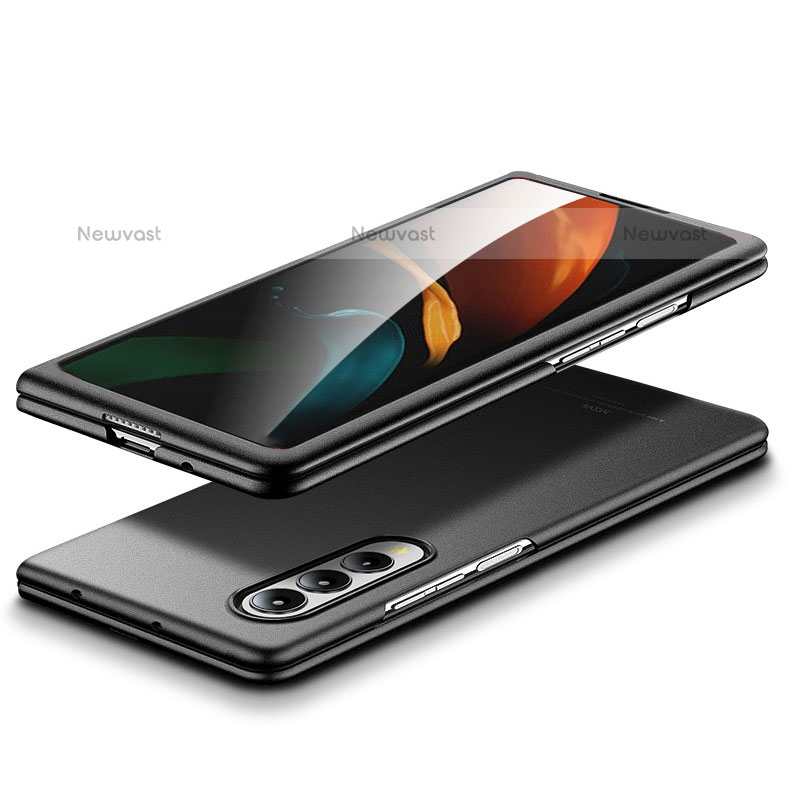 Hard Rigid Plastic Matte Finish Snap On Case for Samsung Galaxy Z Fold3 5G Black
