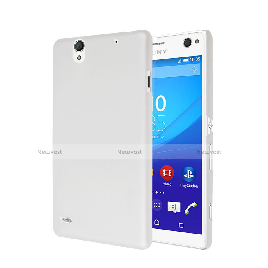 Hard Rigid Plastic Matte Finish Snap On Case for Sony Xperia C4 White