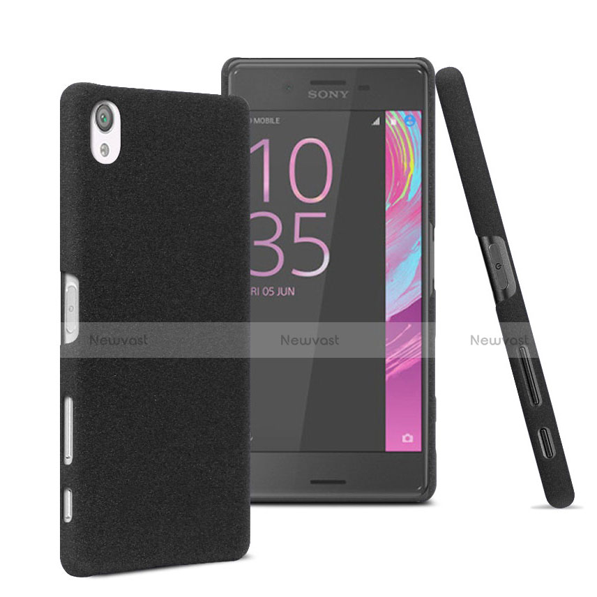 Hard Rigid Plastic Matte Finish Snap On Case for Sony Xperia X Black