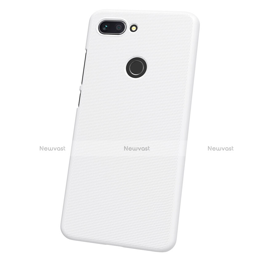 Hard Rigid Plastic Matte Finish Snap On Case for Xiaomi Mi 8 Lite White