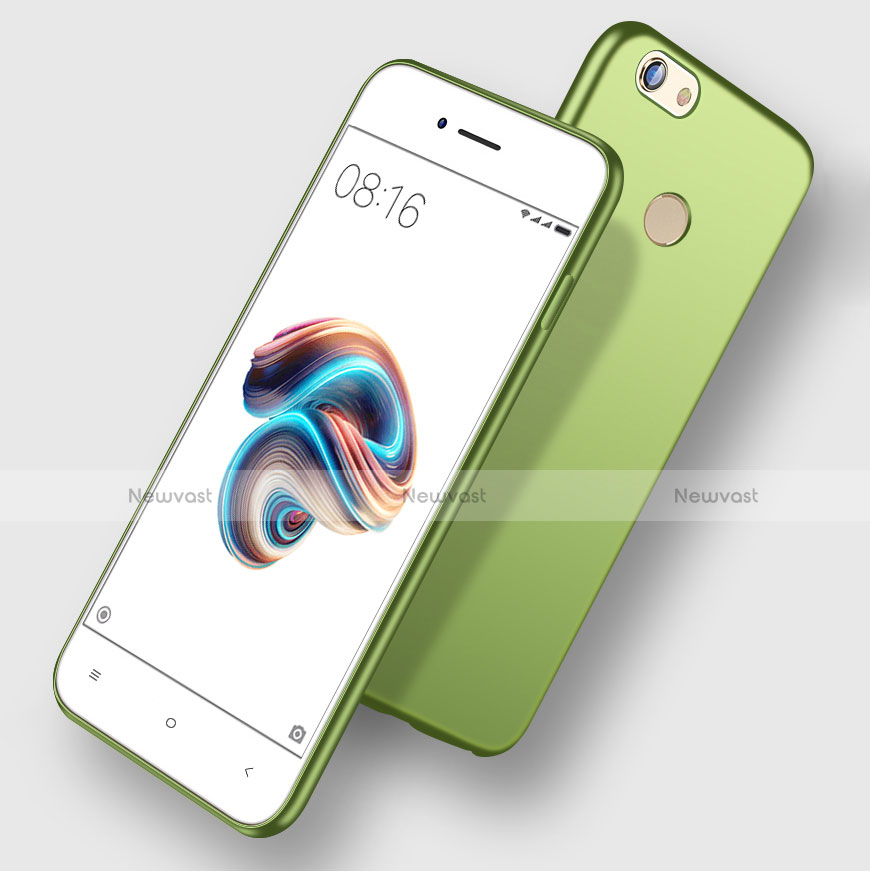 Hard Rigid Plastic Matte Finish Snap On Case for Xiaomi Redmi Note 5A Pro Green