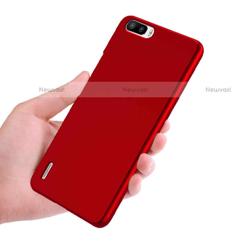 Hard Rigid Plastic Matte Finish Snap On Case M01 for Huawei Honor 6 Plus Red