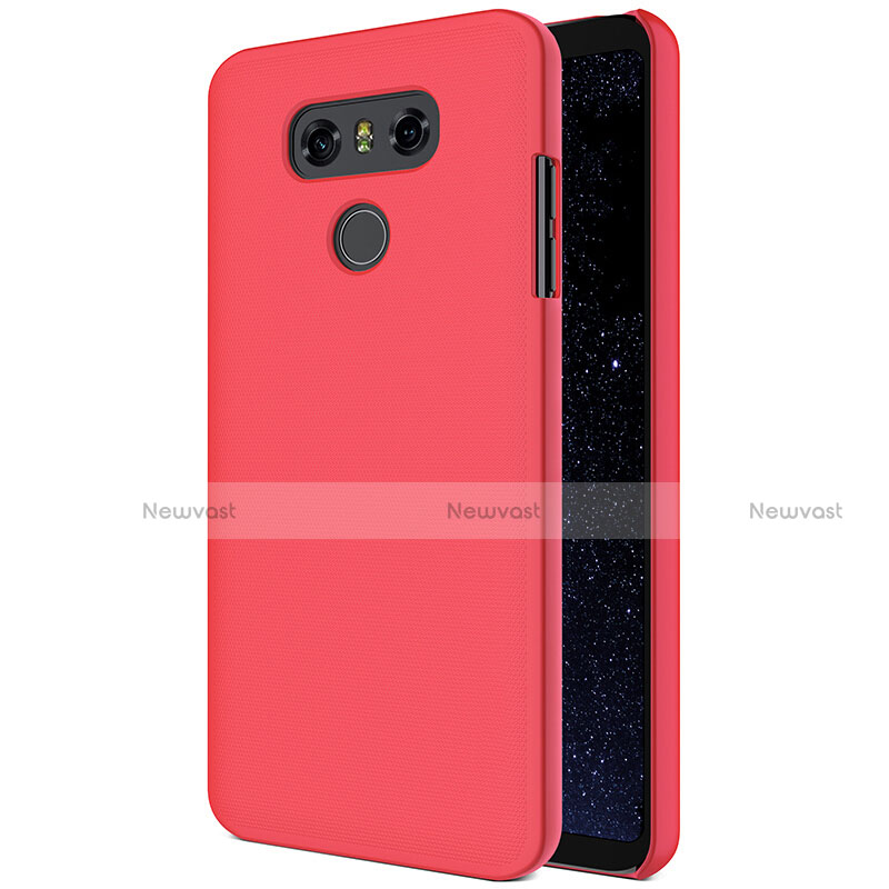 Hard Rigid Plastic Matte Finish Snap On Case M01 for LG G6 Red