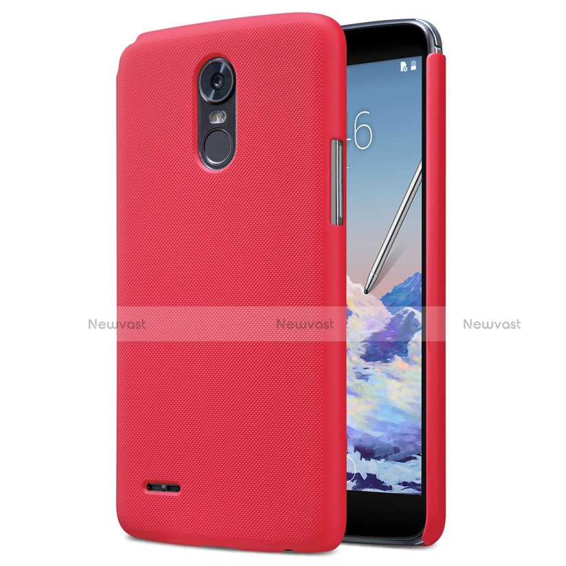 Hard Rigid Plastic Matte Finish Snap On Case M01 for LG Stylus 3 Red