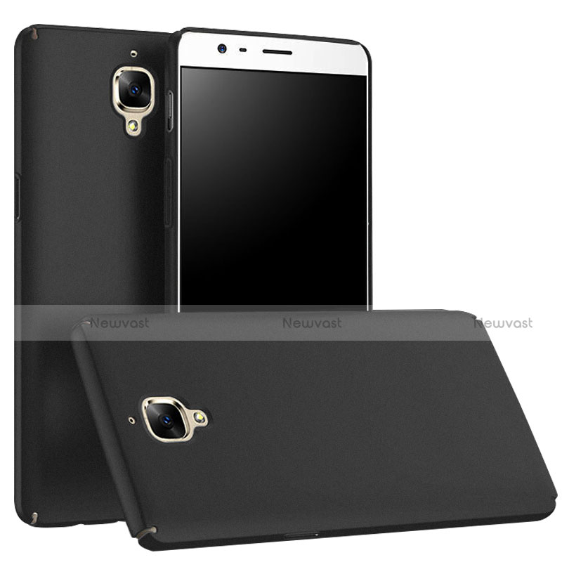 Hard Rigid Plastic Matte Finish Snap On Case M01 for OnePlus 3T Black