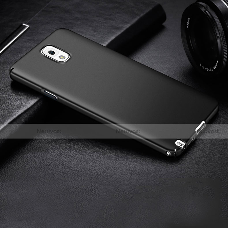 Hard Rigid Plastic Matte Finish Snap On Case M01 for Samsung Galaxy Note 3 N9000 Black