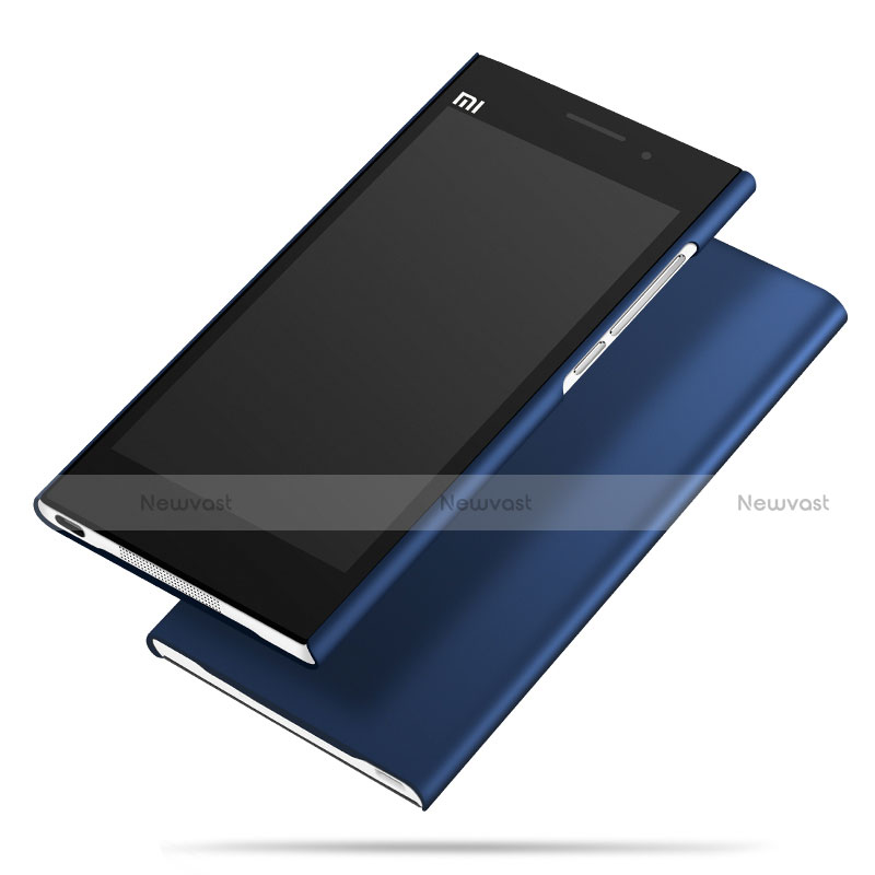 Hard Rigid Plastic Matte Finish Snap On Case M01 for Xiaomi Mi 3 Blue