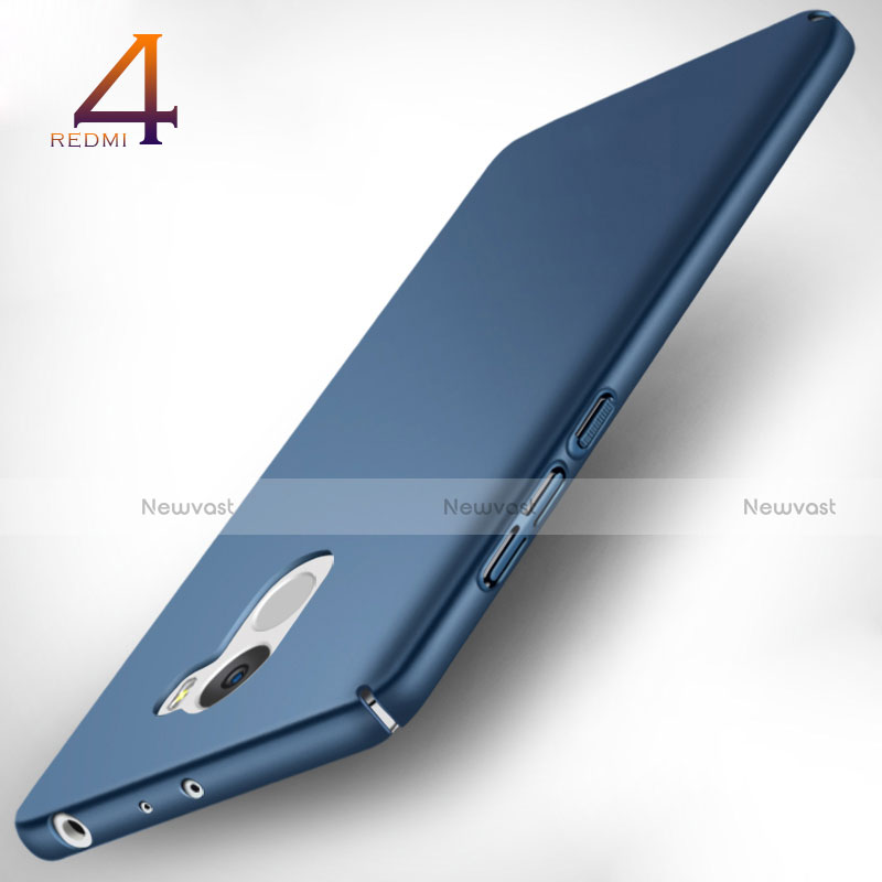 Hard Rigid Plastic Matte Finish Snap On Case M01 for Xiaomi Redmi 4 Standard Edition Blue