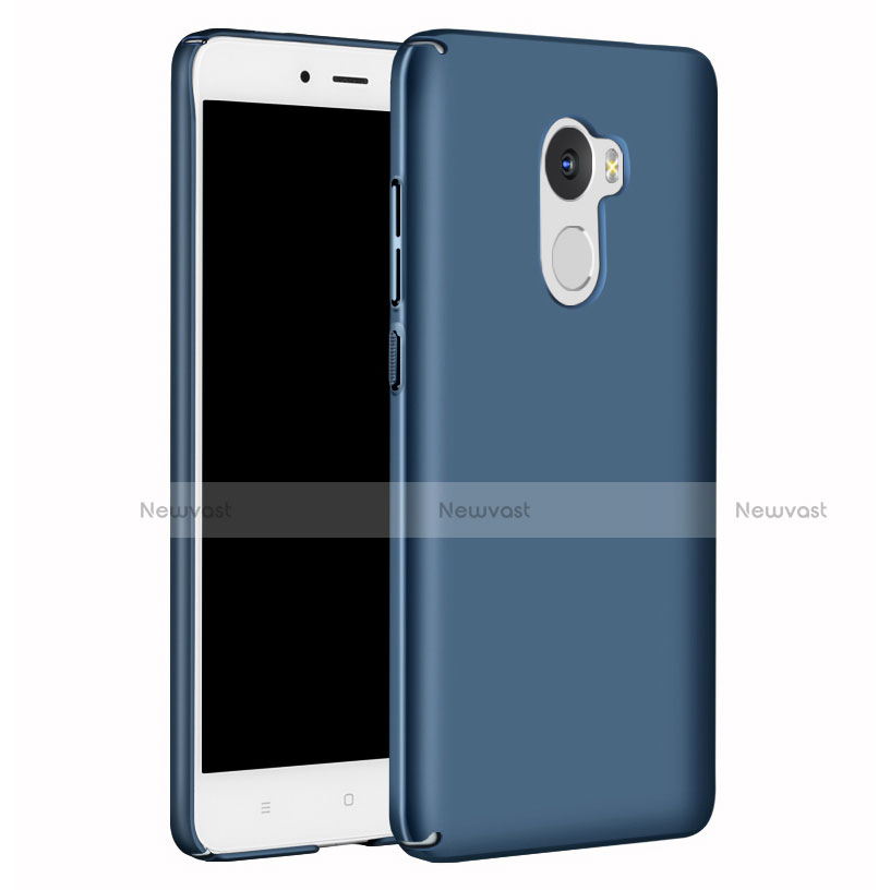 Hard Rigid Plastic Matte Finish Snap On Case M01 for Xiaomi Redmi 4 Standard Edition Blue