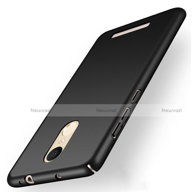 Hard Rigid Plastic Matte Finish Snap On Case M01 for Xiaomi Redmi Note 3 Black