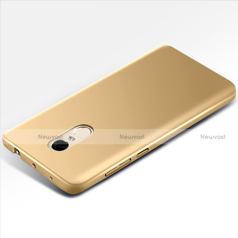 Hard Rigid Plastic Matte Finish Snap On Case M01 for Xiaomi Redmi Note 4 Gold